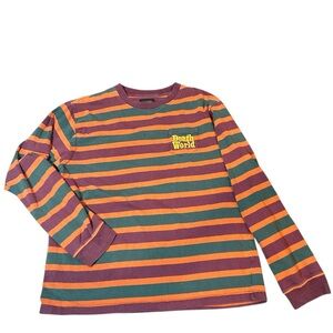 Deathworld Striped Long Sleeve Shirt – XL